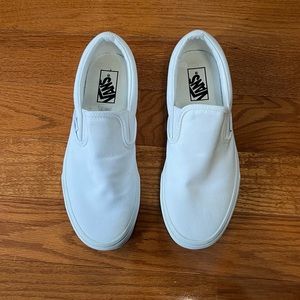 White Vans Slip-On